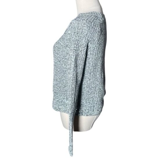 American Eagle XS Knit Sweater Fall Green Knitted Crop Tops Shirt Cottagecore AE - Picture 8 of 11